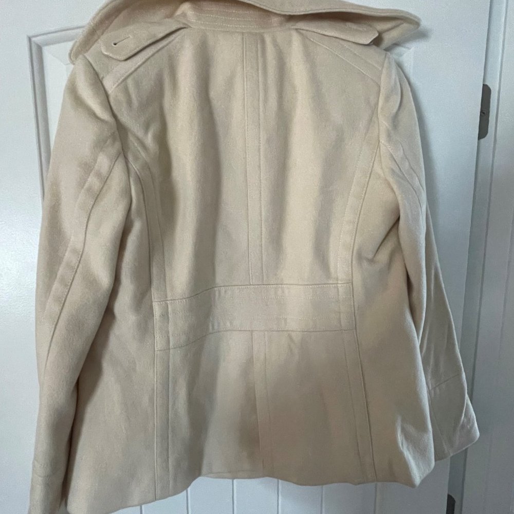 J.Crew Peacoat, Cream Color, Size S - Picture 5 of 7